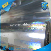 glossy silver polyester Holographic Label Film